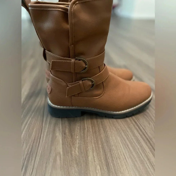 NAUTICA women’s calavar mid calf boots brown size 8.5 - Picture 4 of 7